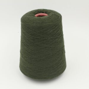 Yarn 2/27 100% Cashmere color green cones 490 gr
