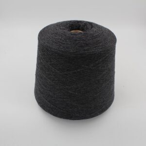Filato 30% Cashmere 60% Lana 10% nylon nm 2/25 colore grigio scuro rocche 540gr