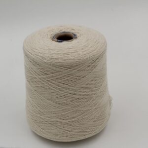 Yarn 50% Extrafine Merinos 30% Silk 20% Cashmere nm. 2/20 color ecru cones 420gr