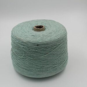 Yarn 50% Cotone 50% Lana nm 2/15000 color green water cones 520gr