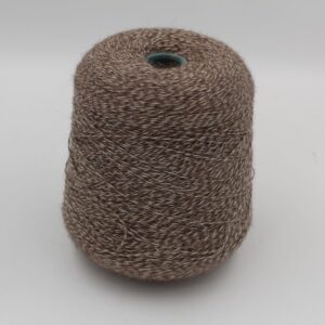 Yarn 100% Wool nm 4600 color beige muliné cones 410gr