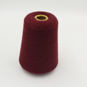 Yarn 100% merino extrafine nm 2/48 color bordeaux cones 440 gr