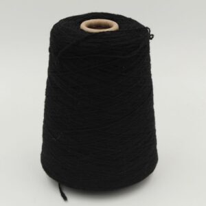 100% Cashmere yarn nm. 2/11 color black cones 650gr