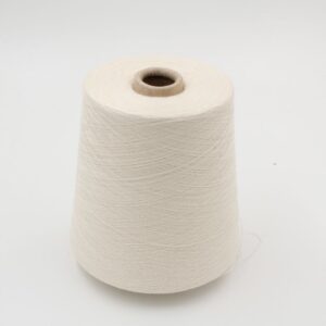 Yarn 80% Cashmere 20% Silk nm 2/48 color white cones 410gr