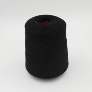 Filato 70% merino extrafine 30% cashmere con paillettes nm 8500 colore nero rocca 660 gr