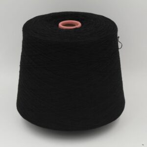 yarn cashmere 100% 2/26 color black cones 560gr