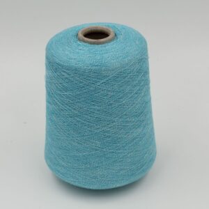 Yarn 65% Linen 35% Cashmere nm 2/52 color turquoise cones 660gr