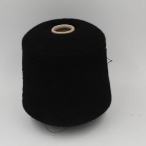 EVIANCONFORT yarn virgin wool 94% Polyurea fiber 6% nm. 27500 color black cones 430 gr