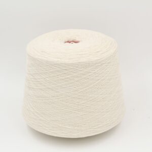 Filato Nm. 2/25 70% merino extrafine 30% cashmere colore bianco naturale rocca 550gr