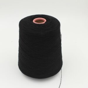 Filato Nm. 2/28 70% merino extrafine 30% cashmere colore nero rocca 590gr