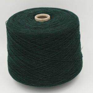 Filato merinos extrafine 70% cashmere 30% nm. 2/15 colore verde scuro rocche 620 gr
