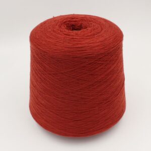FANTASTIQUE filato merino superfine 14 micron nm 2/28 colore rosso rocche 600 gr