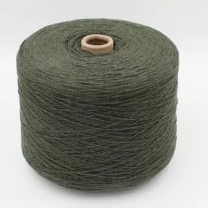 2/13 100% Recycled Cashmere color dark green cones 500 gr