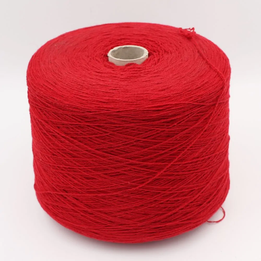 2/13 100% Recycled Cashmere color red cones 500 gr