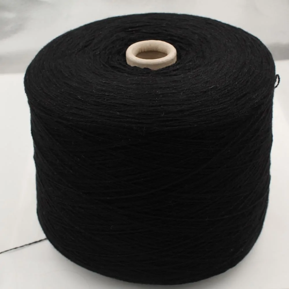 2/13 100% Recycled Cashmere color black cone 500 gr