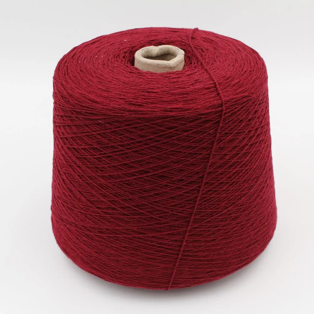 2/13 100% Recycled Cashmere color burgundy cones 500 gr