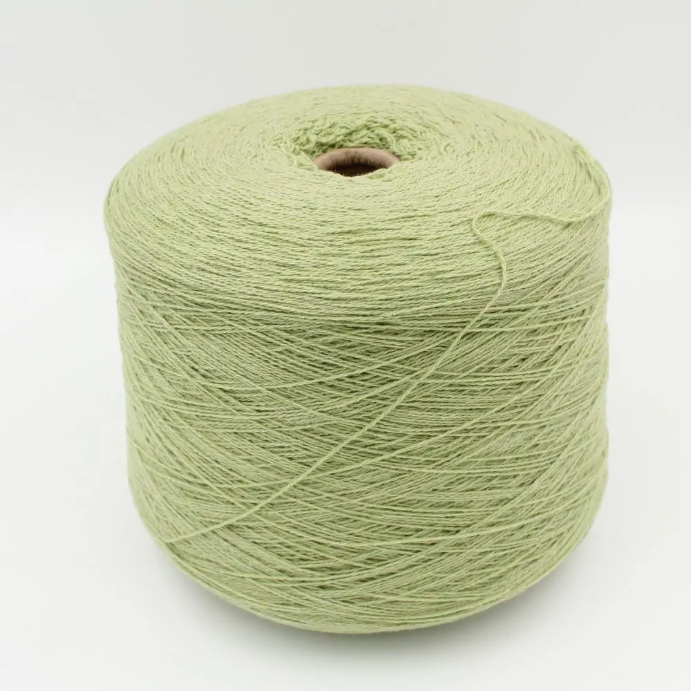 2/13 100% Recycled Cashmere color acid green cones 500 gr