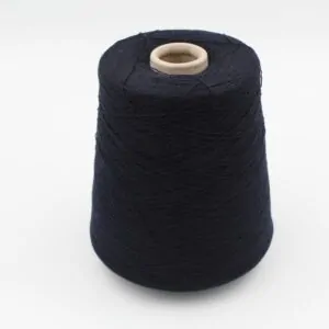 Filato 2/30 80% merino extrafine 20% cashmere colore navy rocche 620 gr