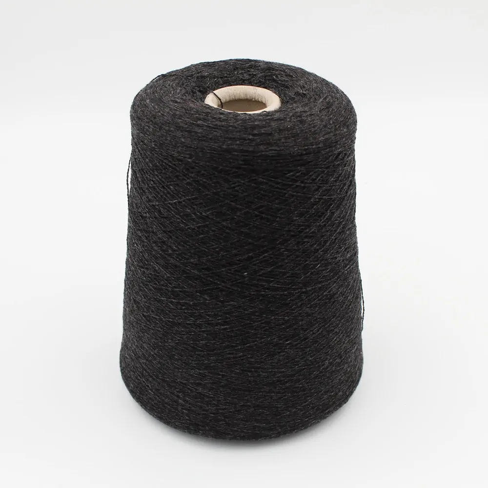 Filato 2/28 100% cashmere per macchina 12 colore antracite rocche 560 gr