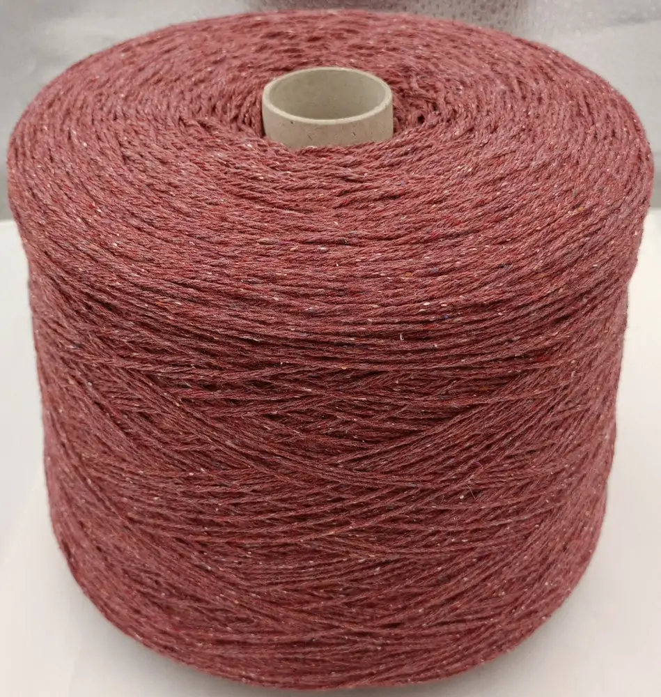 BOTTONATO 4/11 90% cashmere 10% seta colore rosso antico rocche 510 gr