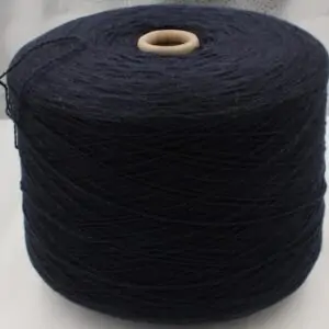 Yarn 2/15 100% Cashmere color blue cones 490 gr