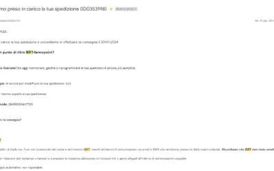 Servizi dei Corrieri via email