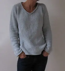 maglione con lo scollo V