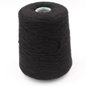 Filato Cashmere 100% 4x2/28 colore nero rocche 510 gr
