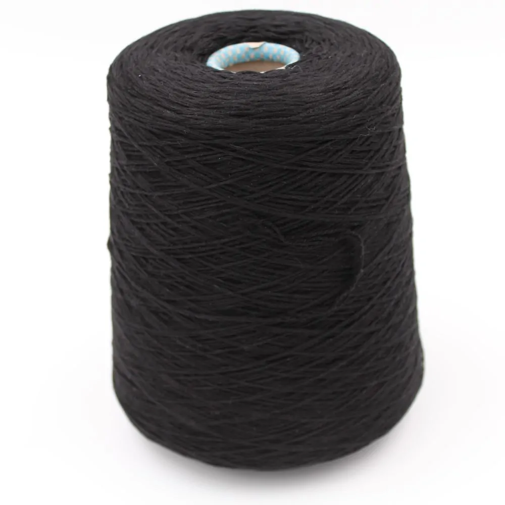 Filato Cashmere 100% 4x2/28 colore nero rocche 510 gr