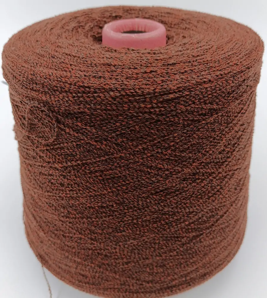 Filato seta 40% cashmere 60% 6000 colore brown mouline rocche 500 gr