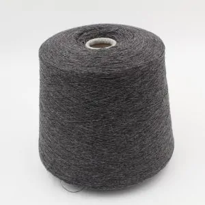 Yarn 2/27 100% Cashmere for knitting machine 12 color dark grey cones 500 gr