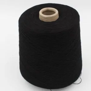 CHECOTONE filato cashmere 50% cotone 50% nm 2/26 colore nero rocche 500 gr