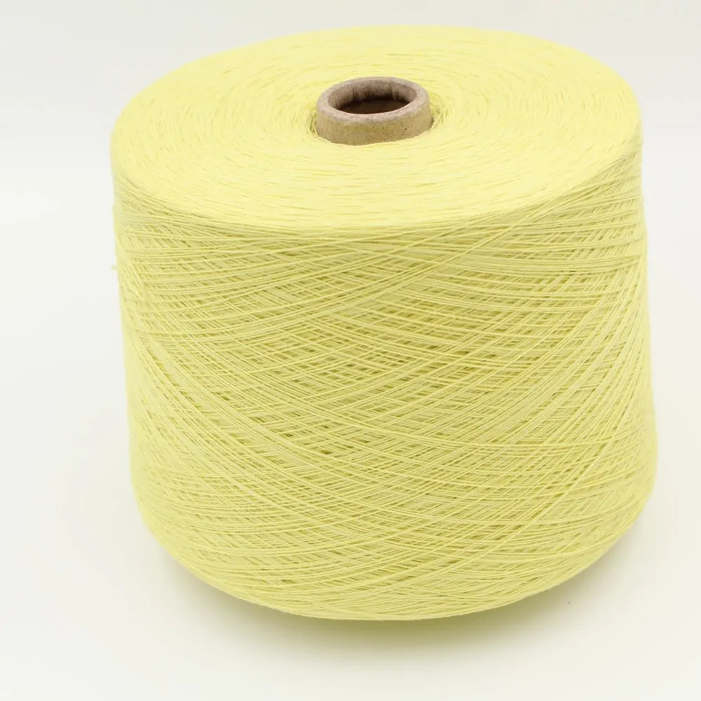 CHECOTONE filato cashmere 50% cotone 50% nm 2/26 colore giallo rocche 500 gr