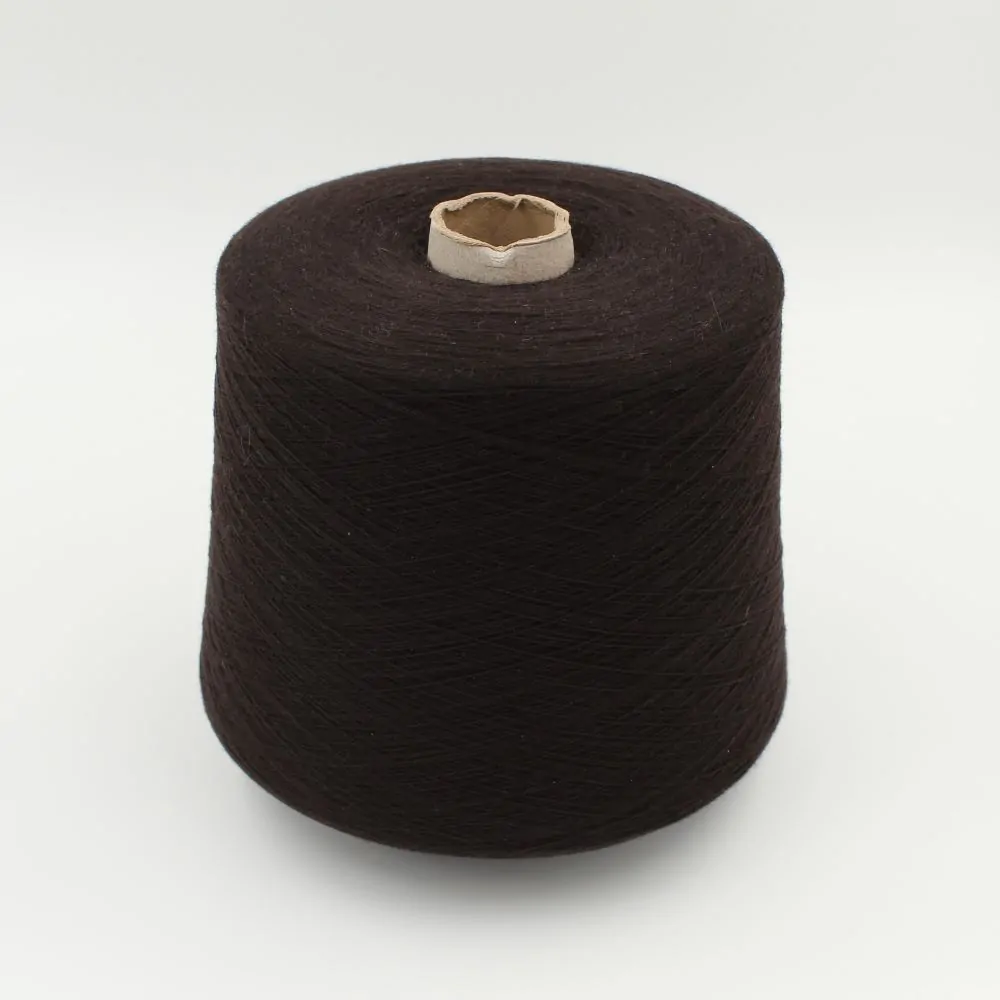 Filato Cashmere 100% nm 2/36 colore marrone scuro rocche 580 gr