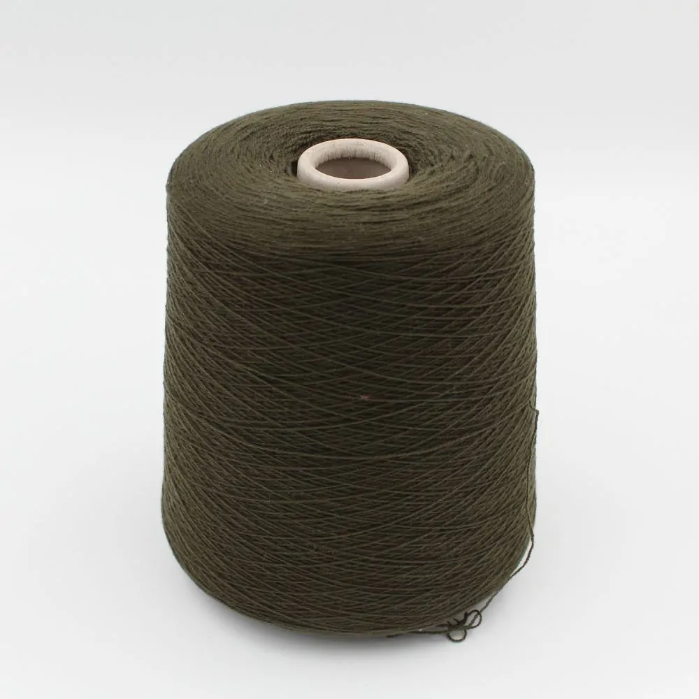 FANTASTIQUE filato merino superfine 14 micron nm 2/28 colore verde rocche 580 gr