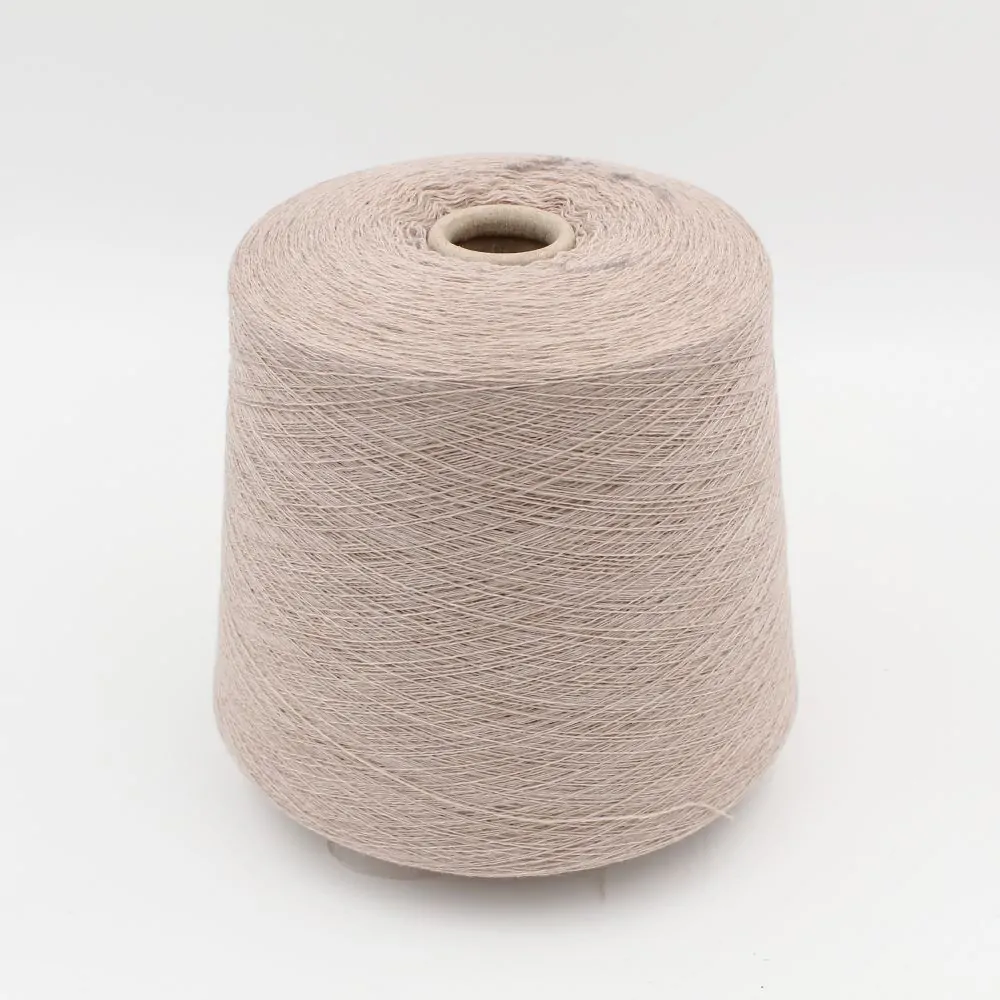 Yarn 2/28 100% Cashmere for knitting machine 12 color beige cones 540 gr