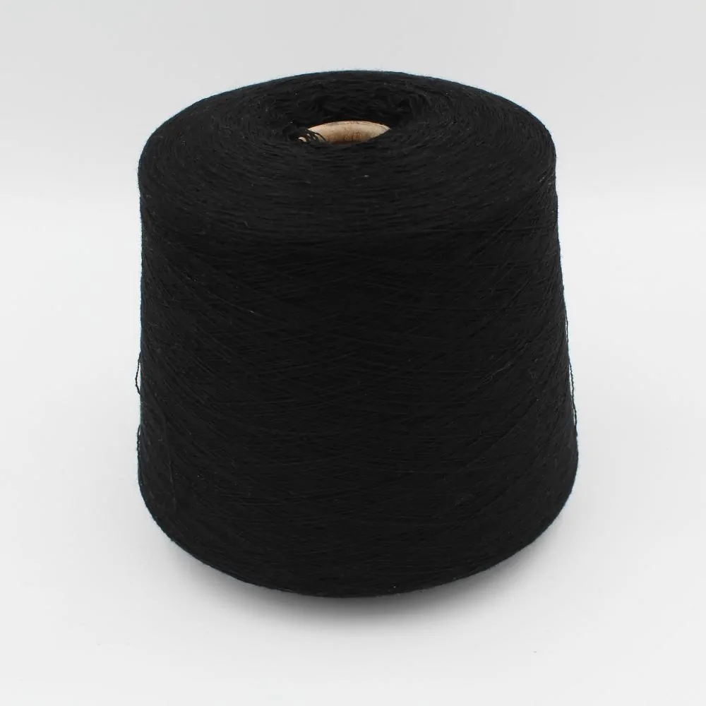 2/28 70% merino extrafine 30% cashmere color Black cones 500 gr