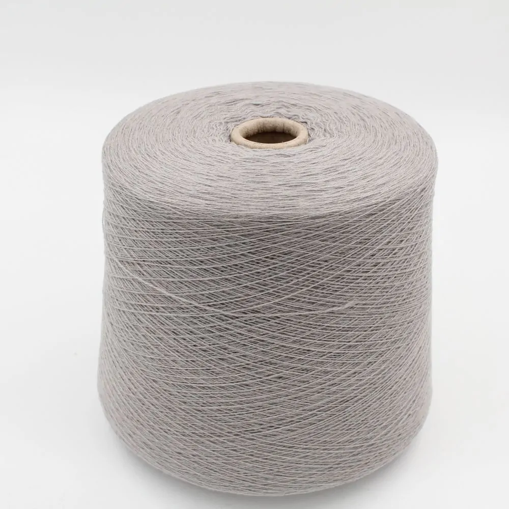 100% cashmere yarn Nm. 2/26 color grey cones 550 gr