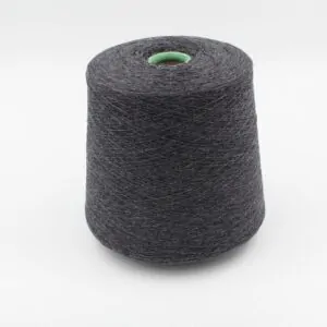 Yarn 2/27 100% Cashmere for knitting machine 12 color dark grey cones 430 gr