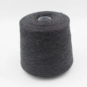 Yarn 2/27 100% Cashmere for knitting machine 12 color dark grey cones 630 gr