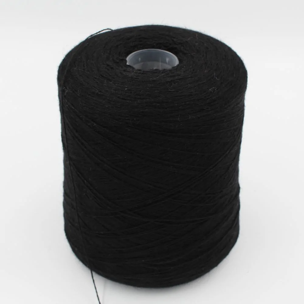 PEPITA filato 75% baby alpaca 25% nylon nm 2/14 colore nero rocche 480gr
