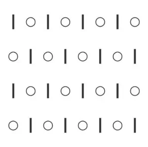 punto maglia a costa perlata 1