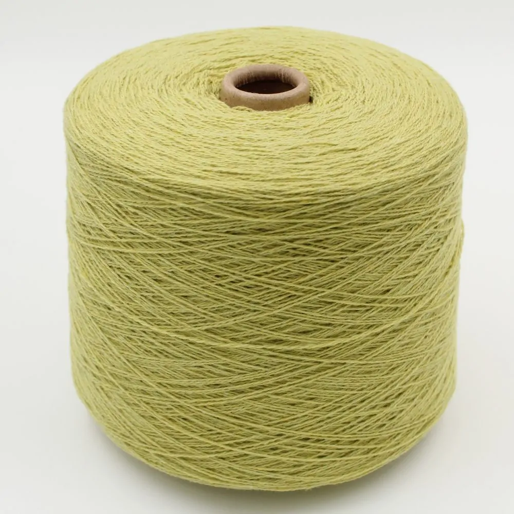 2/13 100% Recycled Cashmere color acid yellow cone 500 gr
