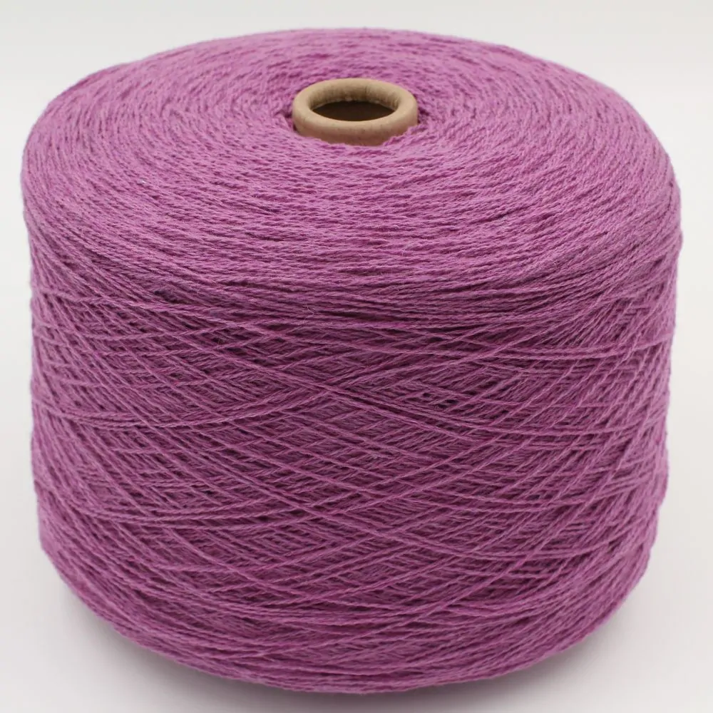 Filato 2/13 100% cashmere riciclato colore glicine rocche 500 gr
