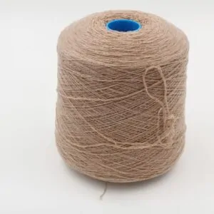 100% Cashmere yarn nm 2/14 color beige cones 630 gr