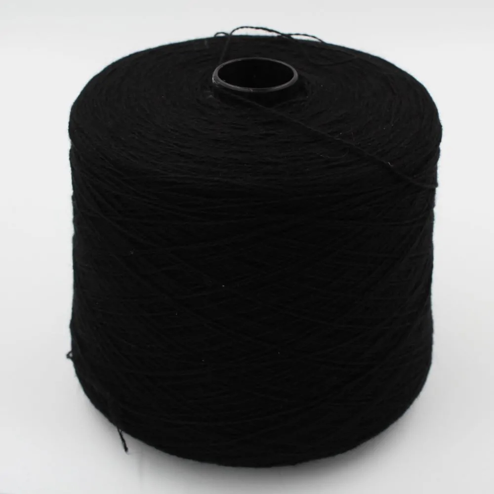 Cashmere 100% nm 2/14 colore nero rocche 440 gr