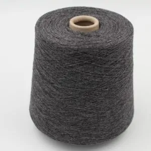 Yarn 2/28 100% Cashmere for knitting machine 12 color dark grey cones 740 gr