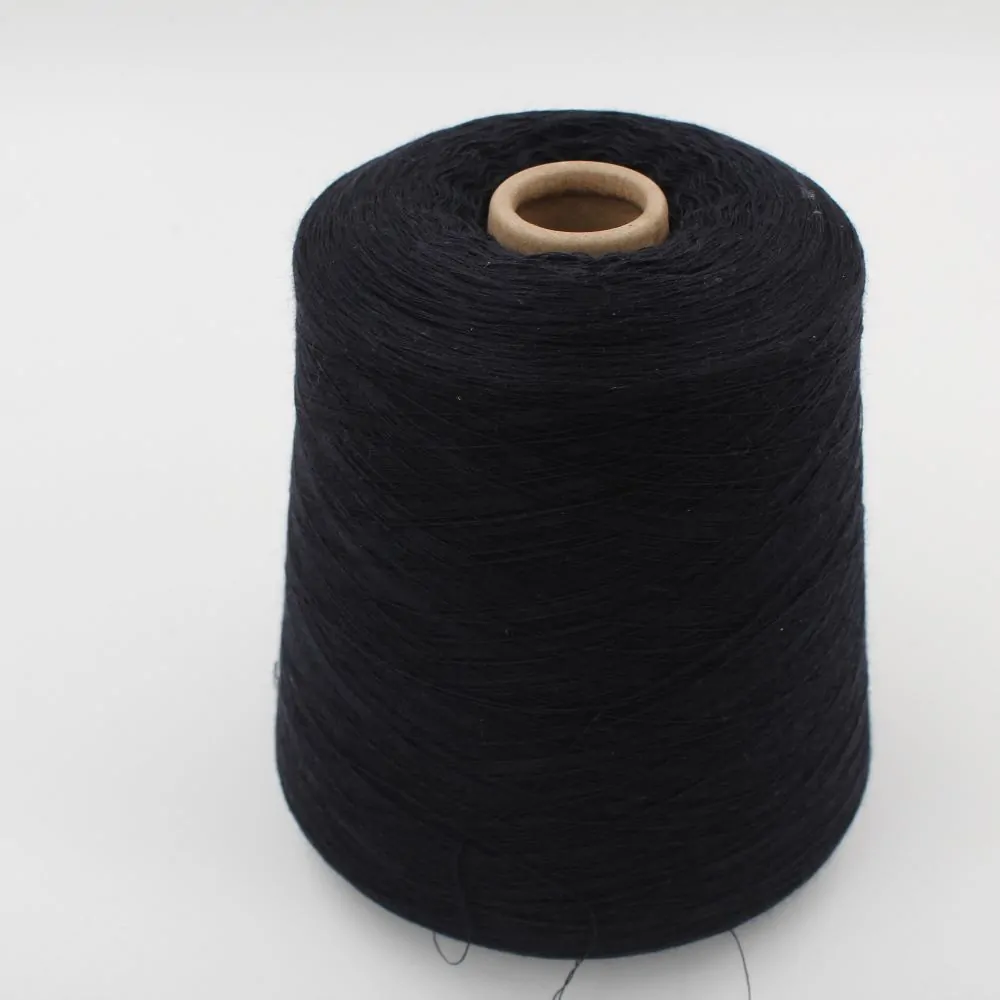 yarn 2/60 100% Cashmere color night blue cones 400 gr