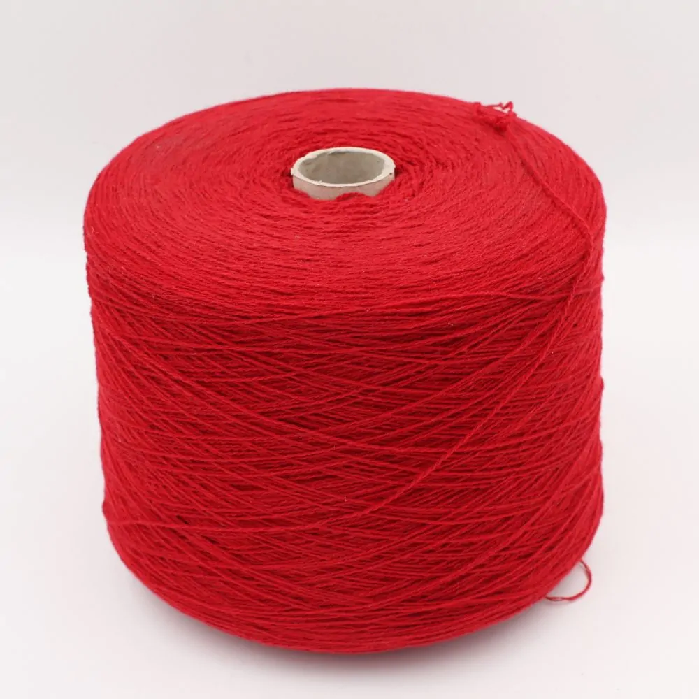 2/13 100% Recycled Cashmere color red cone 500 gr