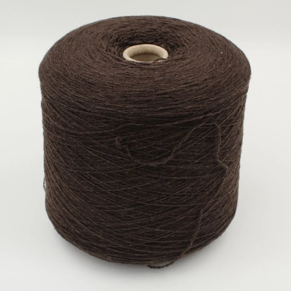 Yarn 2/15 100% Cashmere color brown cones 810 gr